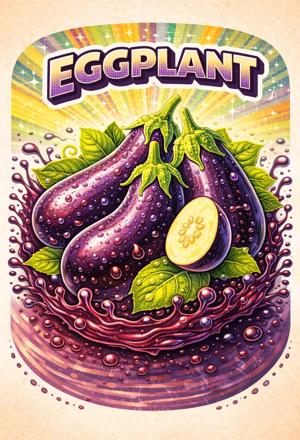 Bulk eggplant ingredient formats: frozen eggplant, eggplant puree, eggplant powder